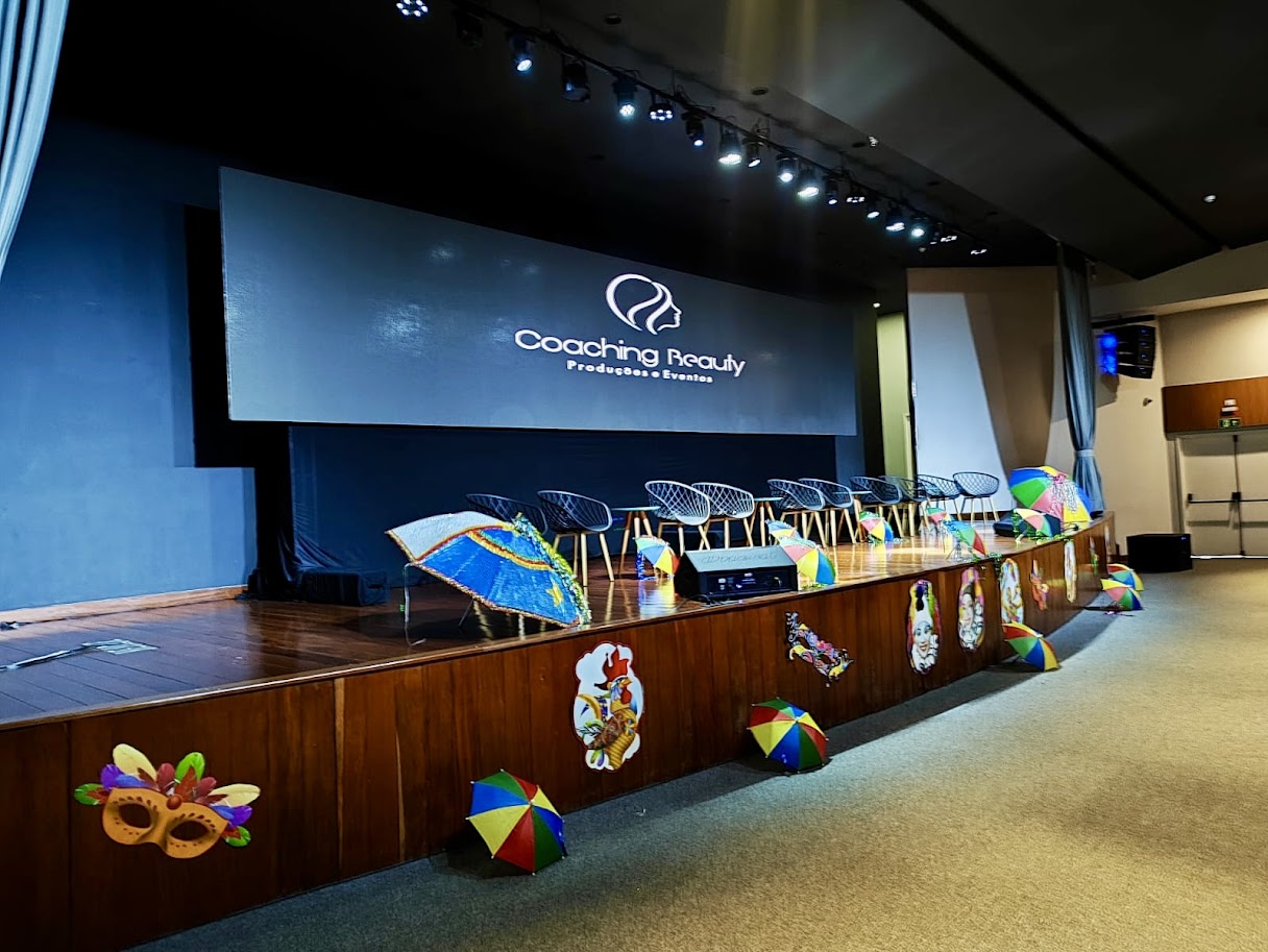 painel de led, sonorização, locação de mesa de canto, locação de cadeiras